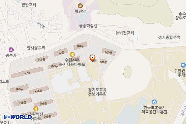 경기도 교육청 조원청사 위치 지도 — 경기도 수원시 장안구 조원로 18