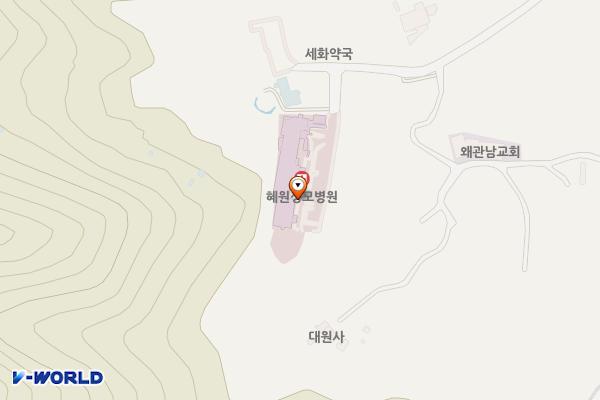 혜원성모병원 위치 지도 — 경상북도 칠곡군 약목면 관호7길 41