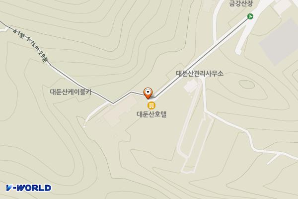 대둔산관광호텔 지상주차장 위치 지도 — 전북특별자치도 완주군 운주면 대둔산공원길 37
