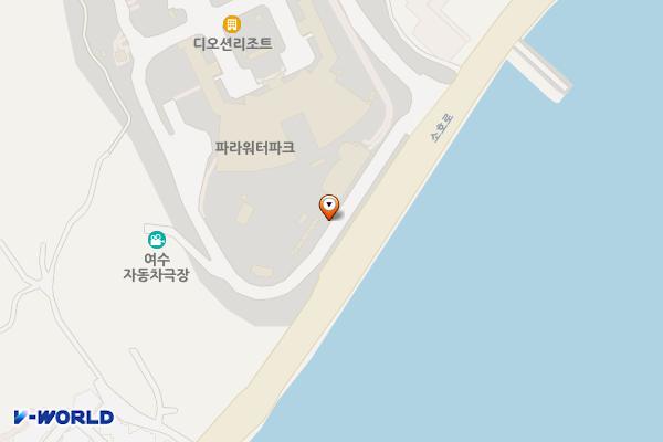 여수 디오션리조트 골프장 지상주차장 위치 지도 — 전남광주통합특별시 여수시 소호로 295