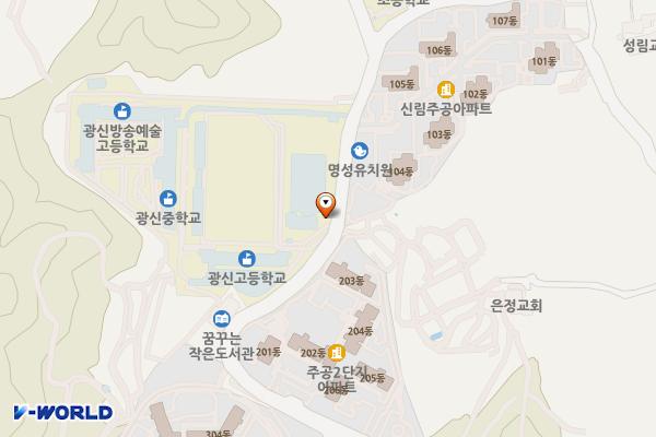 광신고등학교 위치 지도 — 서울특별시 관악구 광신길 141