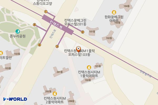 원시티오피스텔 206동 B2 위치 지도 — 경기도 고양시 일산동구 태극로 8