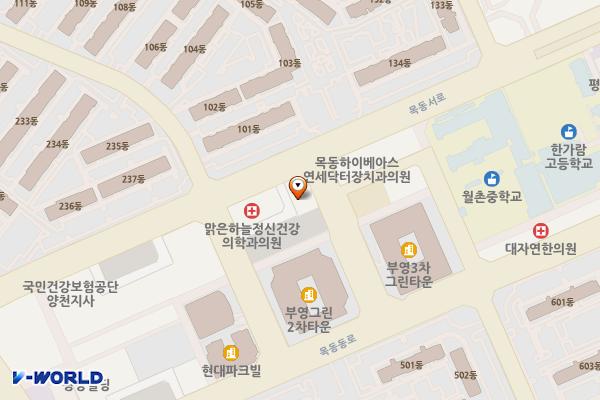 목동체비지주차장 위치 지도 — 서울특별시 양천구 목동서로 45