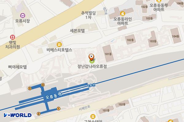 오류문화센터 위치 지도 — 서울특별시 구로구 경인로20가길 38