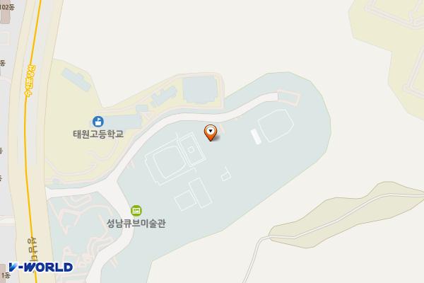 성남아트센터 지하주차장 07기둥 위치 지도 — 경기도 성남시 분당구 성남대로 808