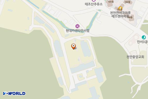 호서대학교 천안캠퍼스 종합정보관 위치 지도 — 충청남도 천안시 동남구 호서대길 12