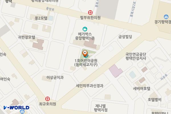 JC공원 위치 지도 — 경기도 평택시 평택동 38