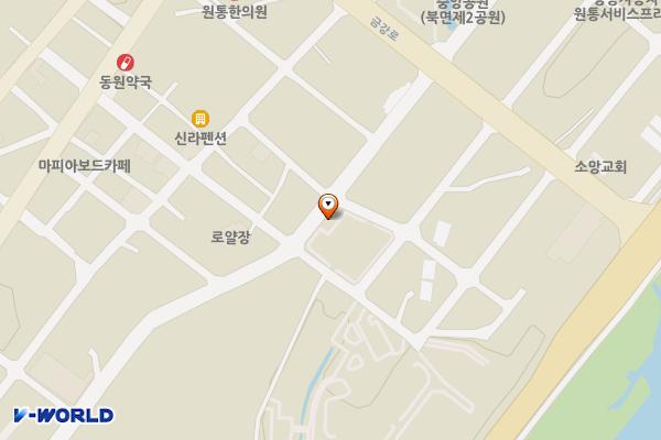 북면 제3공영주차장 위치 지도 — 강원특별자치도 인제군 북면 원통리 686-13