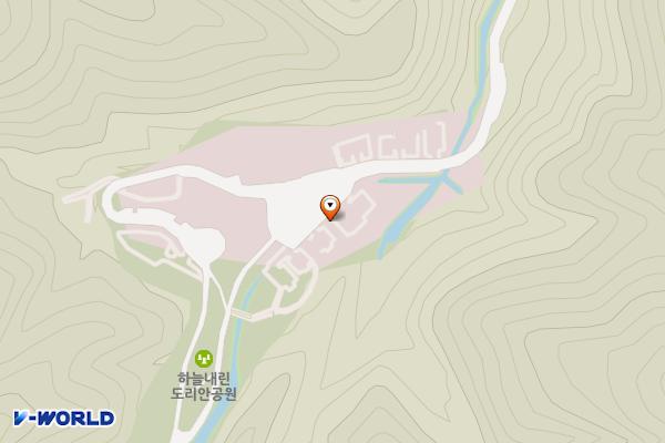 하늘내린도리안공원 위치 지도 — 강원특별자치도 인제군 남면 남전리 1106
