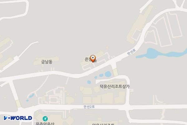 무주리조트 은님동 위치 지도 — 전북특별자치도 무주군 설천면 만선로 185