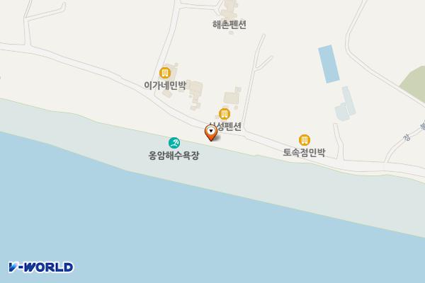 옹암 해변 주차장 위치 지도 — 인천광역시 옹진군 북도면 장봉리 59-13