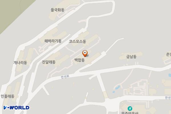 무주리조트 백합1동 위치 지도 — 전북특별자치도 무주군 설천면 만선로 185