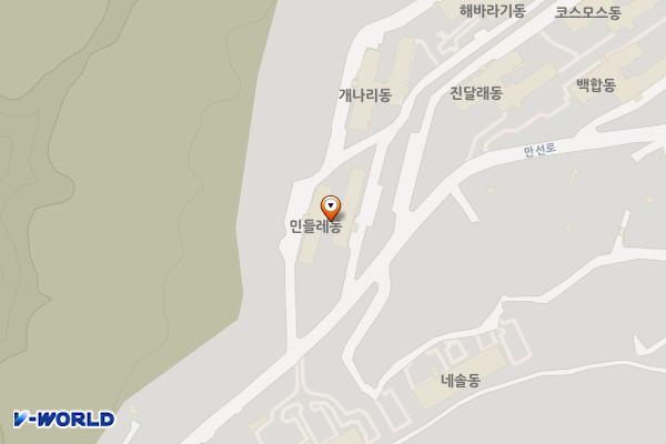무주리조트 민들레1동 위치 지도 — 전북특별자치도 무주군 설천면 만선로 185