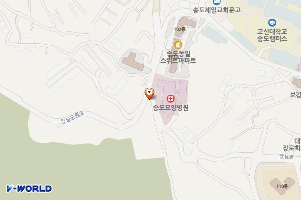 송도요양병원 위치 지도 — 부산광역시 서구 암남공원로 522