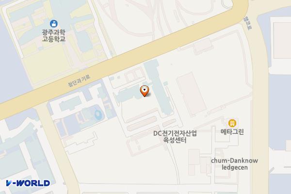 한국전자기술연구원(급) 위치 지도 — 전남광주통합특별시 북구 첨단과기로 226