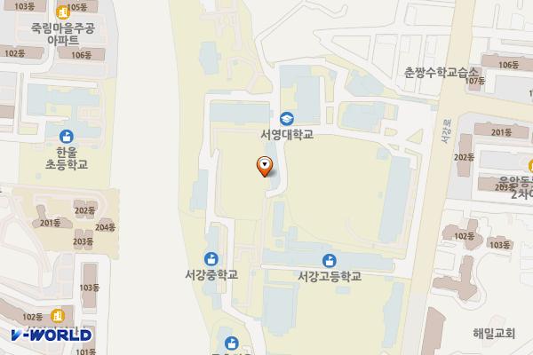 서영대학교 자동차관 정면 주차장(급) 위치 지도 — 전남광주통합특별시 북구 서강로 1