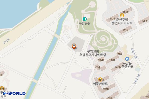 31운동기념관 공영주차장 위치 지도 — 전북특별자치도 군산시 구암동 358-12