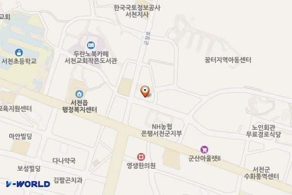 사회복지실 공영주차장_서천군 위치 지도 — 충청남도 서천군 서천읍 군사리 436-1
