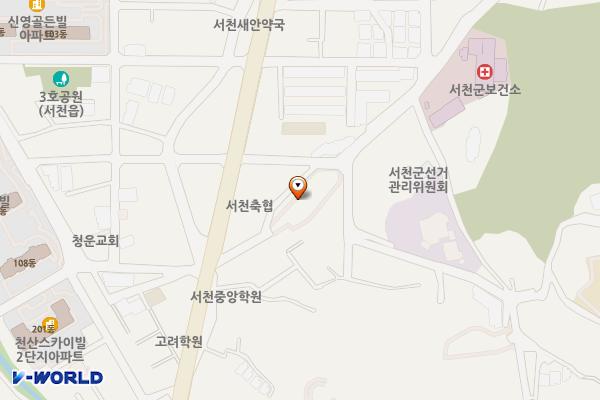 옛정수장길 공영주차장_서천군 위치 지도 — 충청남도 서천군 서천읍 서천로 144-8