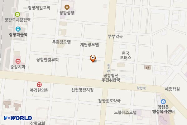 창선2리 마을회관 공영주차장_서천군 위치 지도 — 충청남도 서천군 장항읍 장서로43번길 11