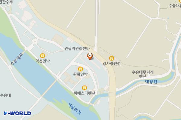 수승대 주차장 위치 지도 — 경상남도 거창군 위천면 황산리 565