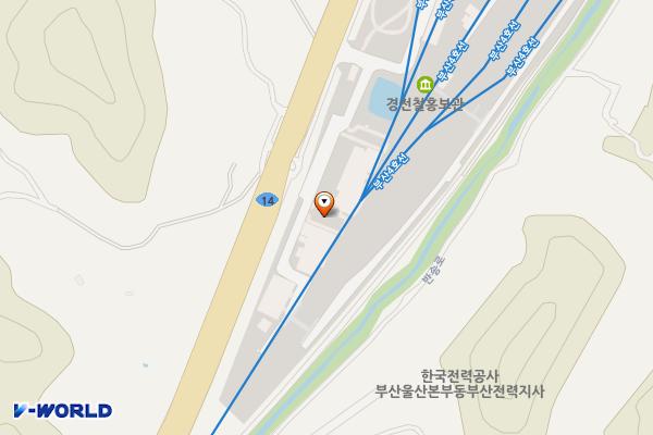 안평차량기지 주차장 위치 지도 — 부산광역시 기장군 철마면 반송로 1180