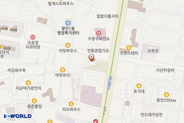수영 지하주차장 위치 지도 — 부산광역시 수영구 광일로 7