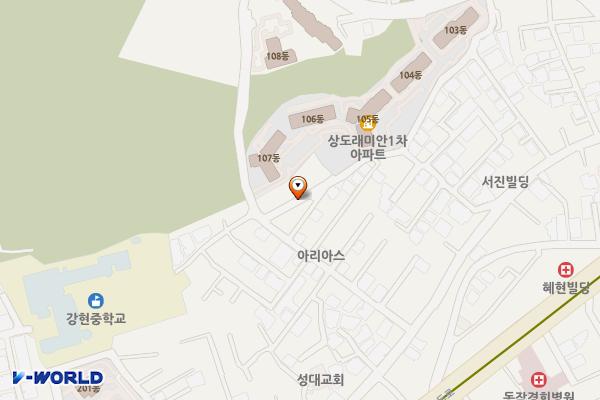 동작청소년문화의집 (급) 위치 지도 — 서울특별시 동작구 상도로15바길 5