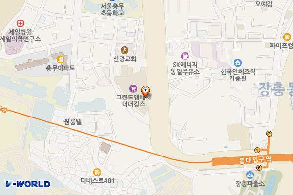 엠버서더서울풀만 호텔 위치 지도 — 서울특별시 중구 동호로 287