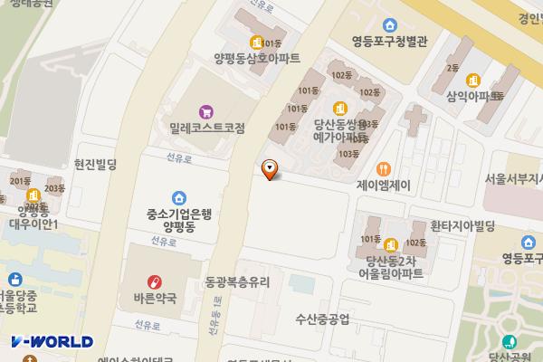 당산골프클럽 위치 지도 — 서울특별시 영등포구 당산로31길 33