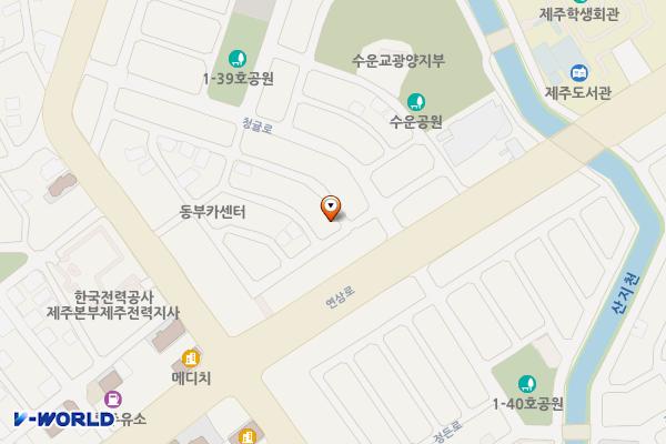 청귤로 7길 4 지상주차장 위치 지도 — 제주특별자치도 제주시 청귤로7길 4