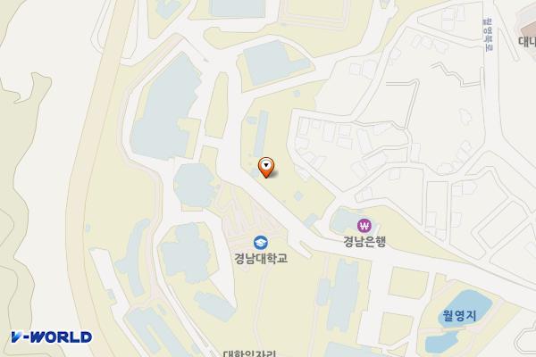 경남대학교 창조관 B1 위치 지도 — 경상남도 창원시 마산합포구 경남대학로 7