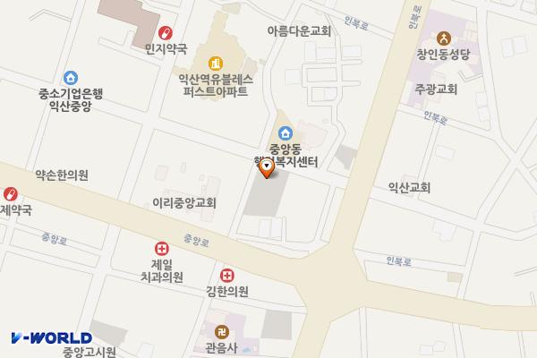 중앙동 공영주차장 위치 지도 — 전북특별자치도 익산시 익산대로16길 47