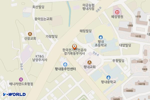 남양주우체국 위치 지도 — 경기도 남양주시 경춘로 1288