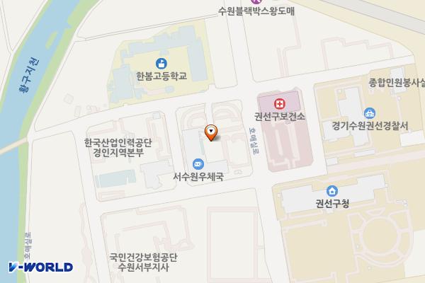 서수원우체국 위치 지도 — 경기도 수원시 권선구 호매실로 22-55