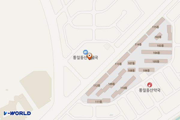 통일동산우체국 위치 지도 — 경기도 파주시 탄현면 법흥로 13