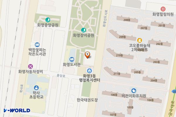 북부산우체국 위치 지도 — 부산광역시 북구 화명신도시로 89