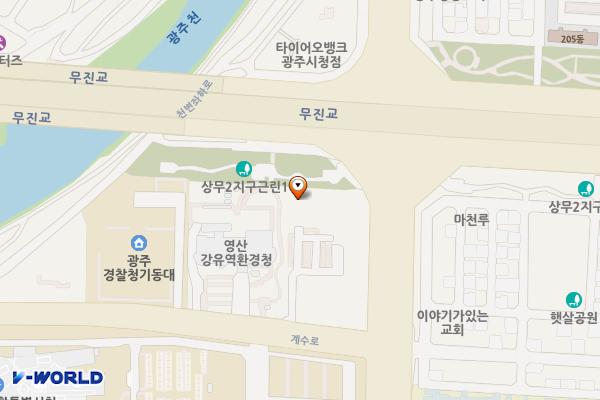 전남지방우정청 위치 지도 — 전남광주통합특별시 서구 계수로 41