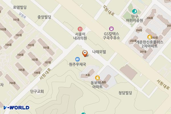 원주우체국 위치 지도 — 강원특별자치도 원주시 서원대로 412
