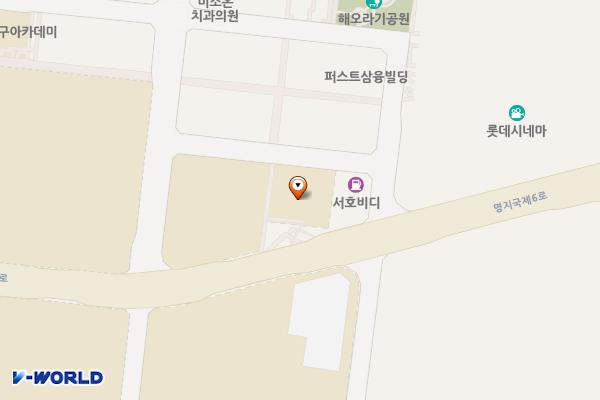 제나우스블루오션 위치 지도 — 부산광역시 강서구 명지국제2로 16