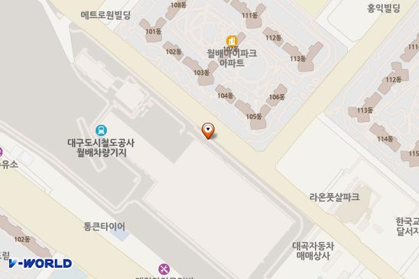 대구교통공사 월배차량기지 위치 지도 — 대구광역시 달서구 월배로5길 39