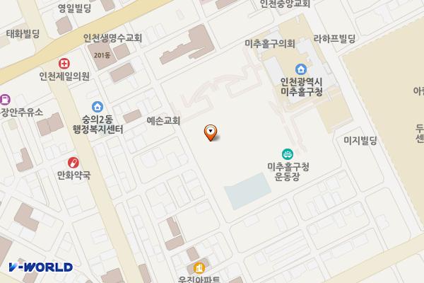 숭의2동 제7노외주차장 (급) 위치 지도 — 인천광역시 미추홀구 숭의동 131-24