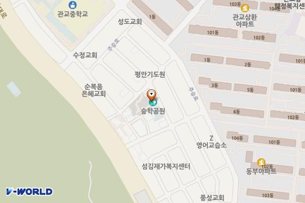 관교동 제2노외주차장 (급) 위치 지도 — 인천광역시 미추홀구 경원대로652번길 19-21