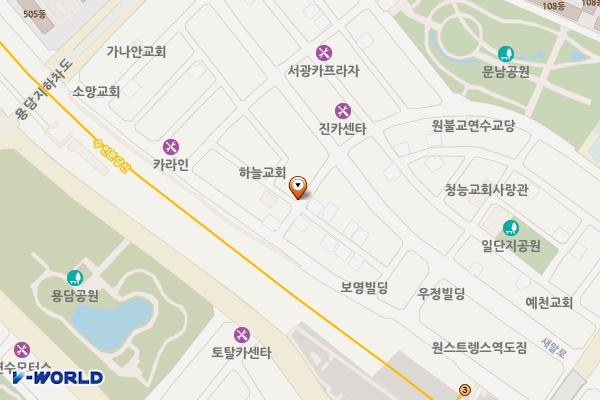 함박뫼로 50번길 주차장 위치 지도 — 인천광역시 연수구 연수동 644-3