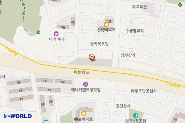 청학동2 공영주차장 (급) 위치 지도 — 인천광역시 연수구 청학동 90-5