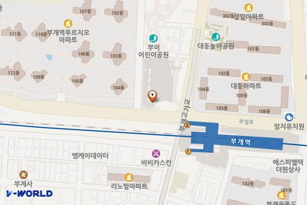 부개역 공영주차장 (급) 위치 지도 — 인천광역시 부평구 부개동 206-1