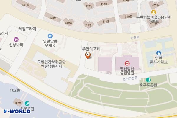 남동택시가족쉼터 (급) 위치 지도 — 인천광역시 남동구 논현고잔로 211-60