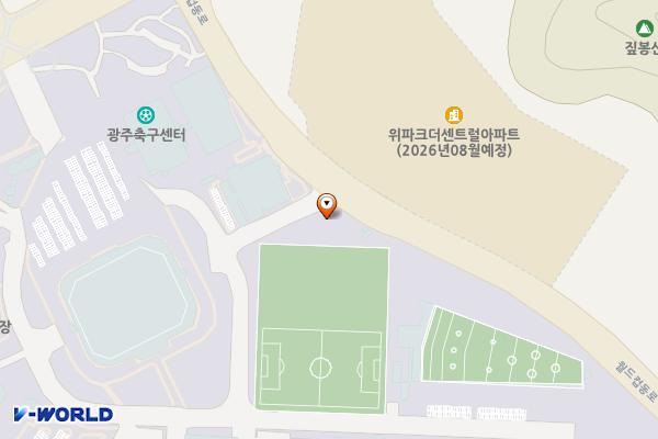 장애인국민체육센터 위치 지도 — 전남광주통합특별시 서구 금화로 278