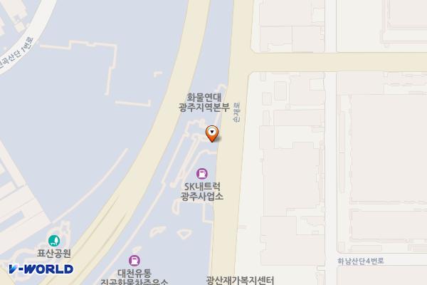 진곡화물공영차고지 위치 지도 — 전남광주통합특별시 광산구 손재로 327