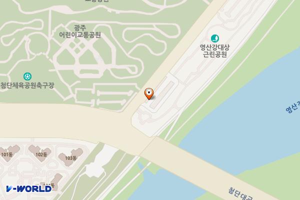 오룡지구 1주차장 (급) 위치 지도 — 전남광주통합특별시 북구 추암로 44